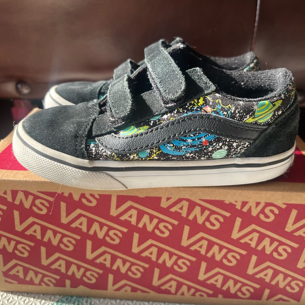 Vans Toddler Old Skool V Cosmic Glow Shoes - Toddler - Size 9.5 - Picture 3 of 10